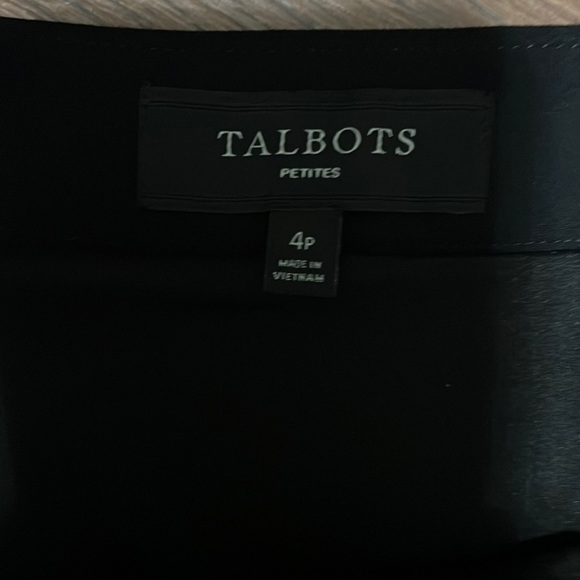 NWOT Talbots 4P Dark Black Dress Skirt flared skirt Date night flirty Sale - Picture 6 of 8